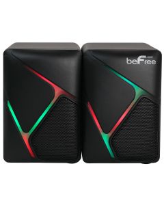 beFree Sound Dual Compact LED Gaming Speakers